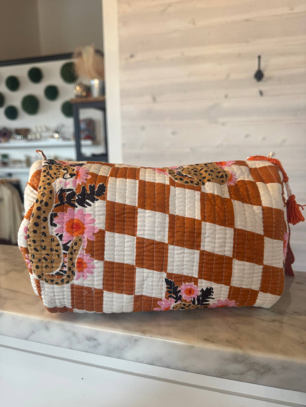 Cheetah Makeup Bag