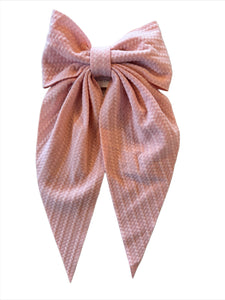 Embossed Bow: Pink