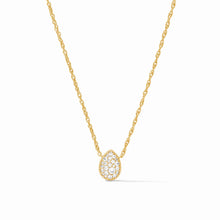 Load image into Gallery viewer, JV Pave Teardrop Delicate Necklace: CZ
