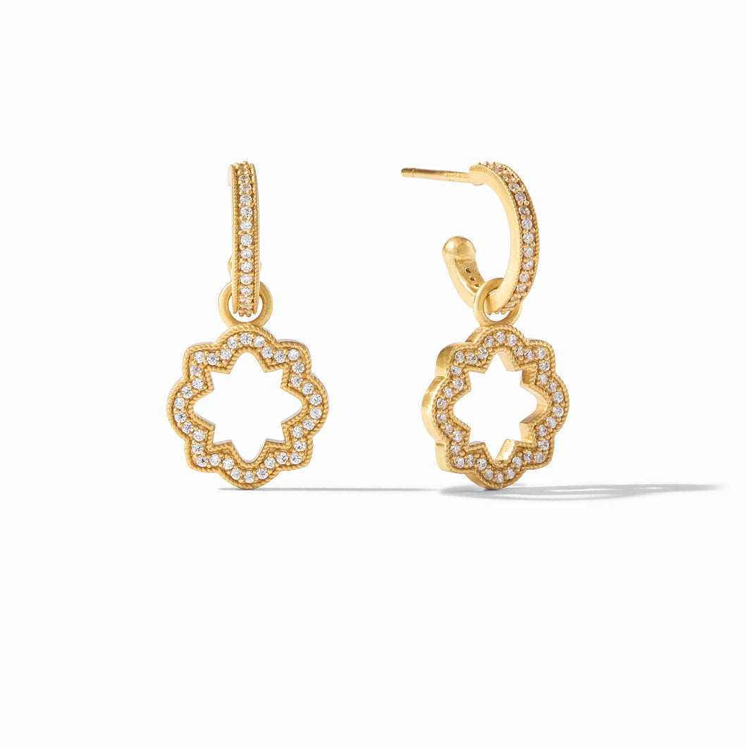 JV Odette Hoop & Charm Earring