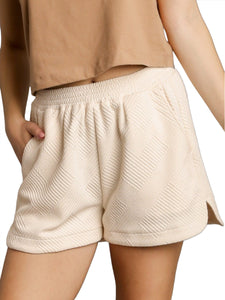 Out Of Line Shorts: Cream