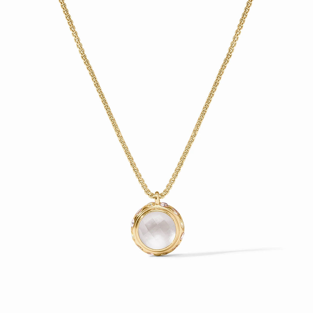 JV Rainbow Delicate Necklace: Clear