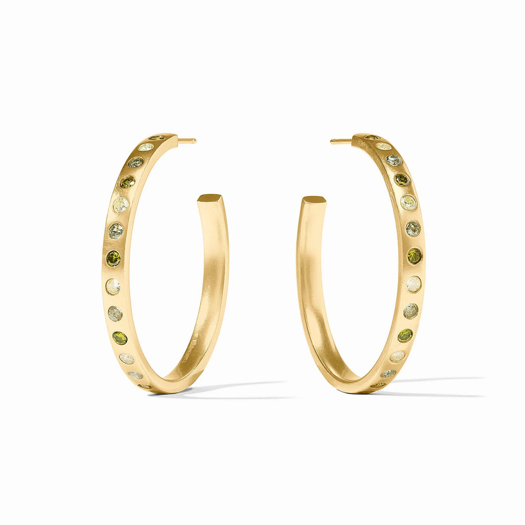 JV Rainbow Jade Hoop: Large