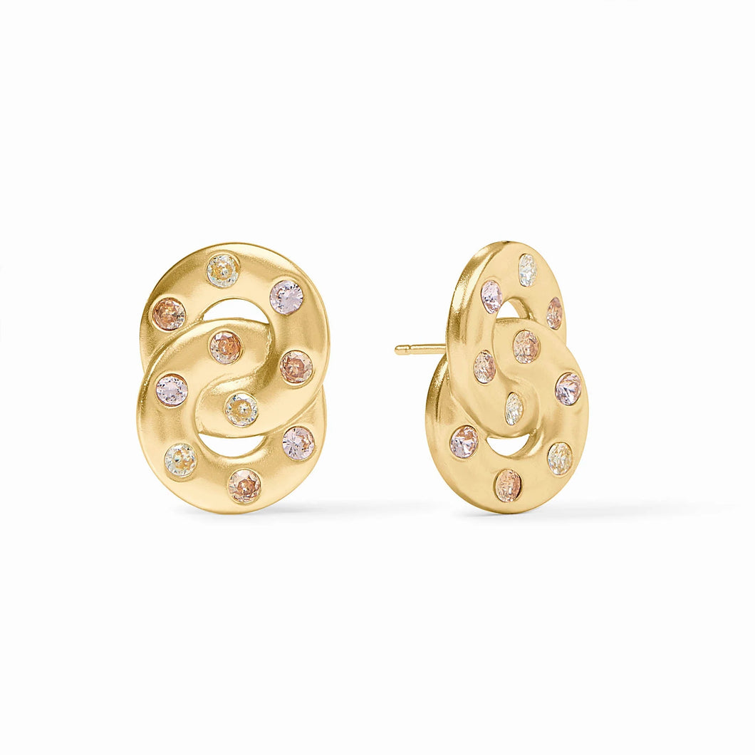 JV Rainbow Infinity Earring: Champagne