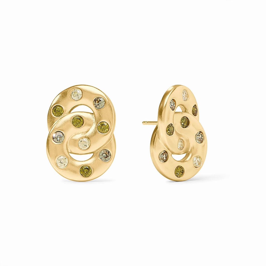 JV Rainbow Infinity Earring: Jade