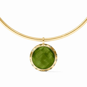 JV Rainbow Statement Necklace: Palmetto