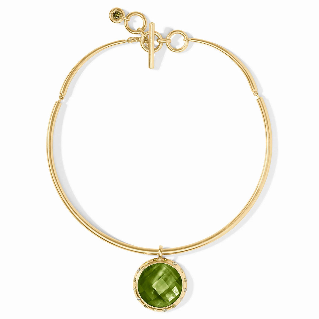 JV Rainbow Statement Necklace: Palmetto