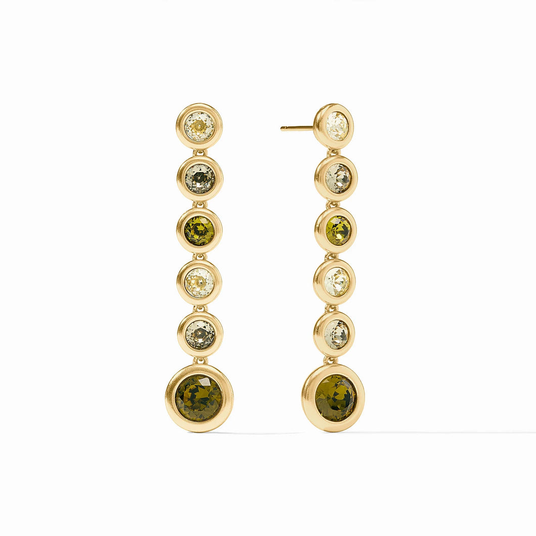 JV Rainbow Tier Earrings: Jade