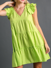 Load image into Gallery viewer, Caribbean Queen Dress: Lime