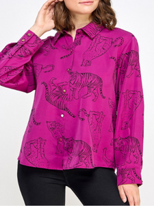 Easy Tiger Blouse: Orchid