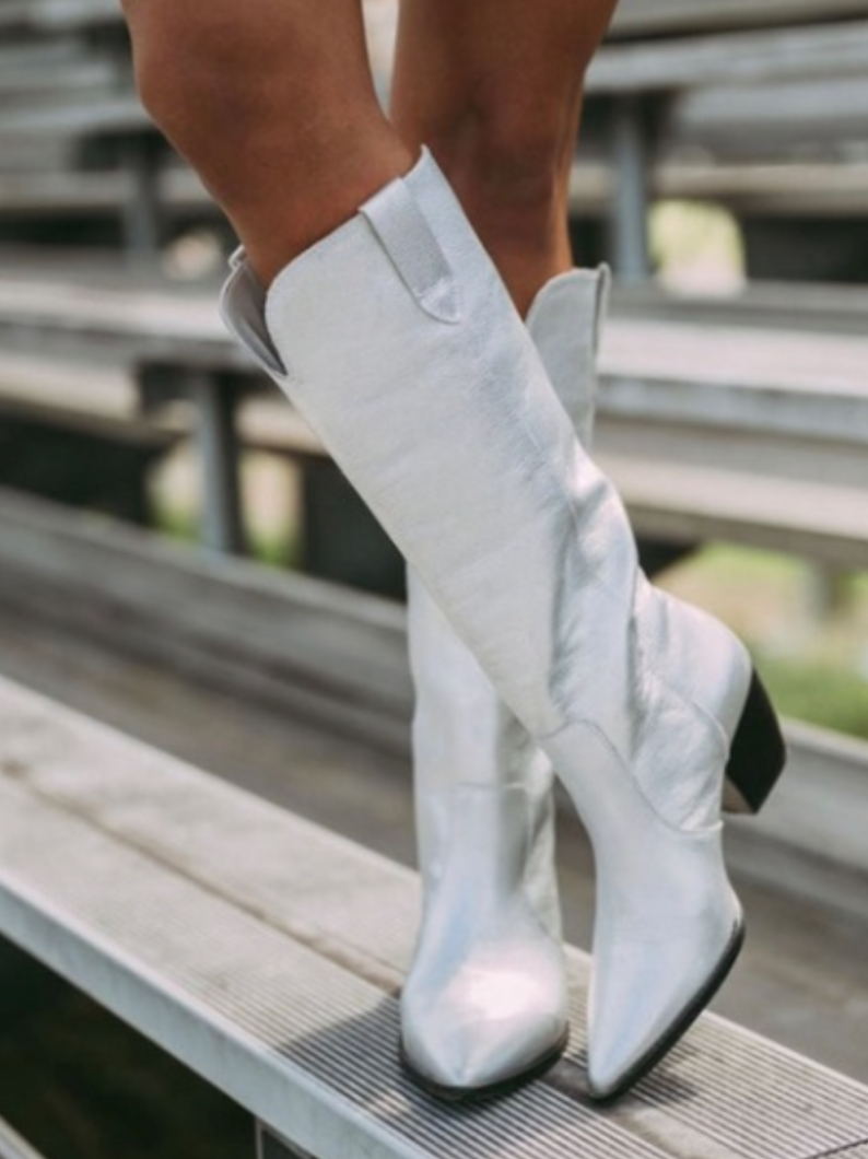 Stella Boots: Silver