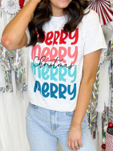 Load image into Gallery viewer, Merry Merry Merry Merry Christmas Tee