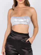 Load image into Gallery viewer, Glitz Bandeau: Silver