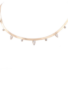 Crystal Herringbone Necklace