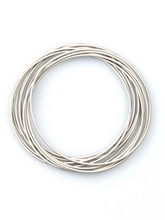 Load image into Gallery viewer, Rock Out Guitar String Bracelets: Silver