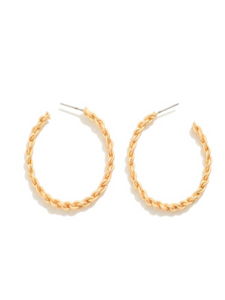 Twisted Hoops: Gold