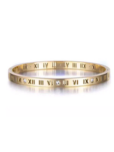 Pave' Roman Numeral Bracelet