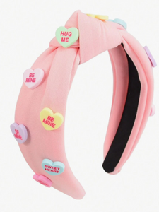 Candy Heart Headband: Lt. Pink