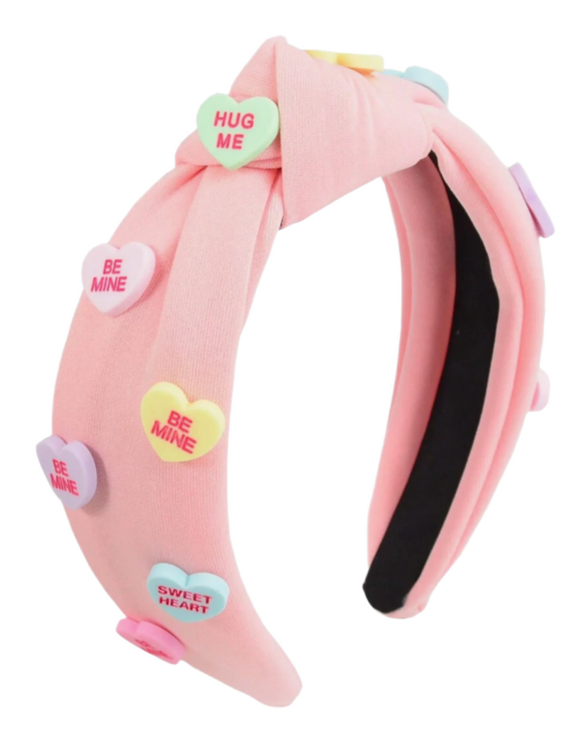 Candy Heart Headband: Lt. Pink