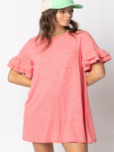 Load image into Gallery viewer, Jersey Girl Dress: Coral