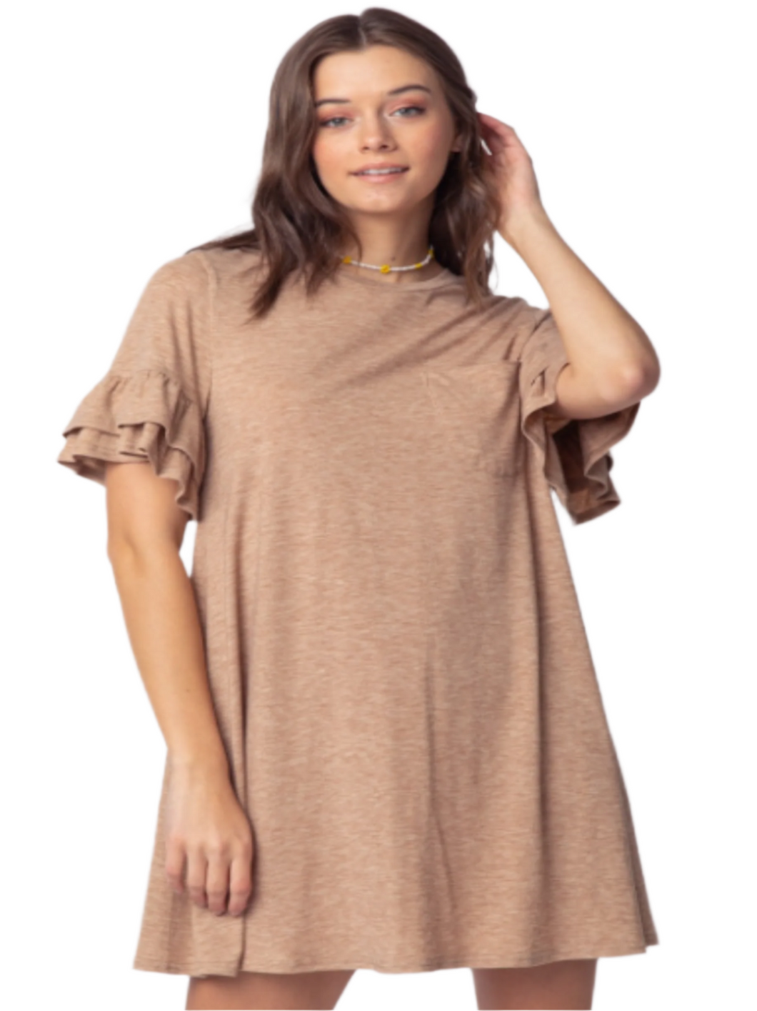 Jersey Girl Dress: Camel