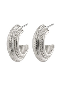 Thick Texture Hoops