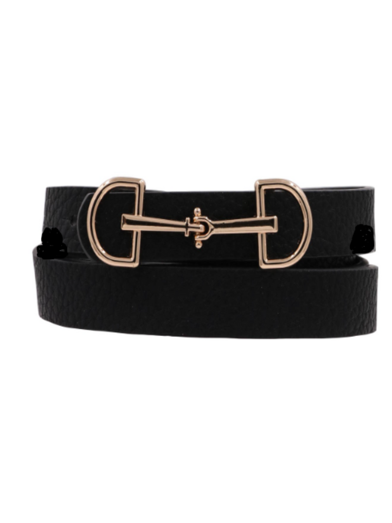Bit Buckle Belt: Black