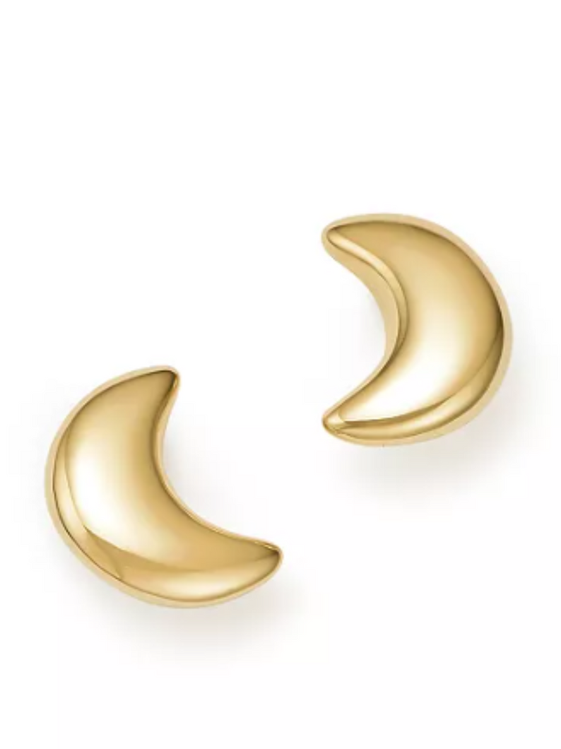 Gold Moon Studs