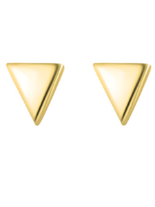 Gold Triangle Studs