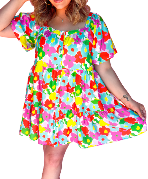 Tropical Blooms Dress