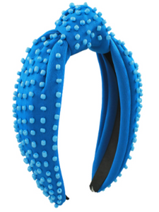 Blue Bead Headband