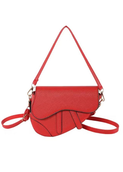 Saddlebag Purse: Red