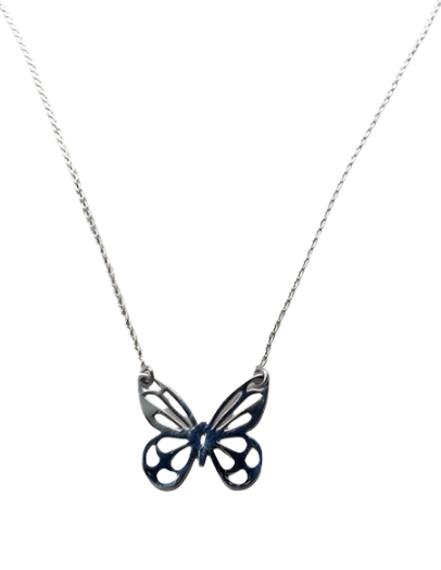 Silver Butterfly Necklace