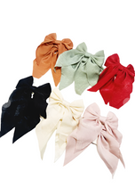 Load image into Gallery viewer, 2 Pack Clip Bows: Rust