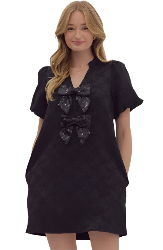 Southern Charm Dress: Black