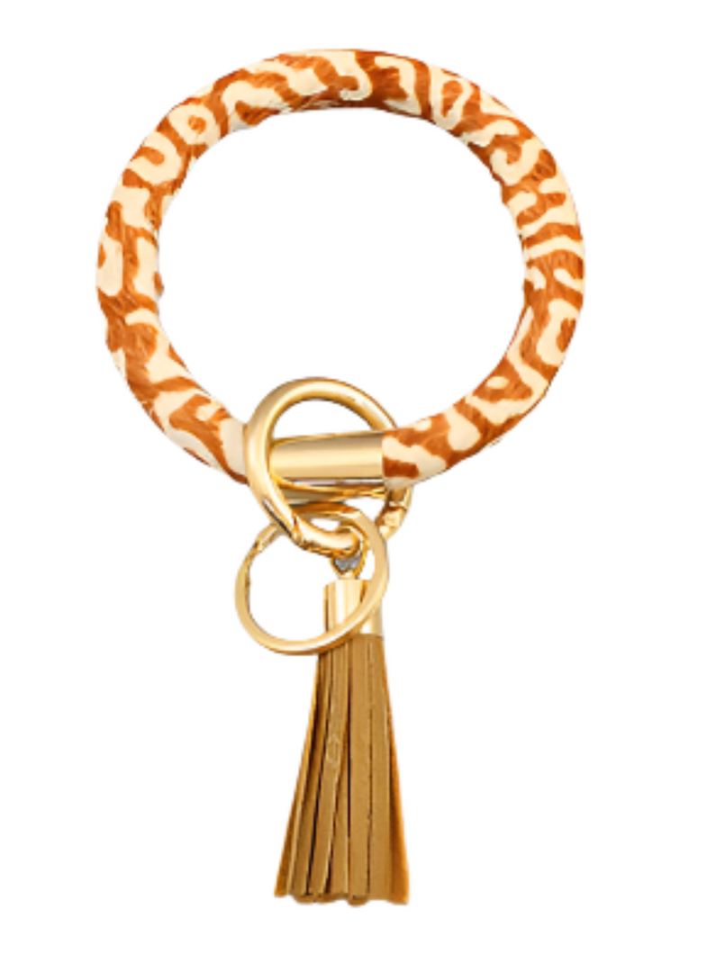 Giraffe Print Keychain