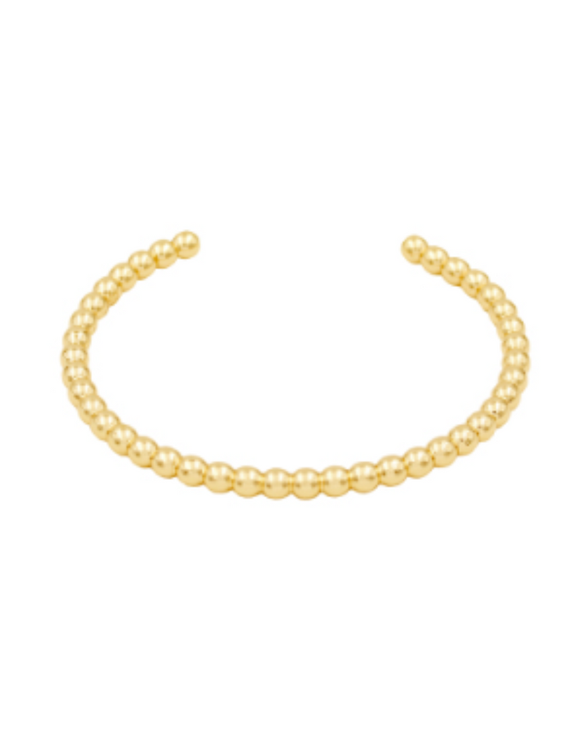Gold Ball Cuff