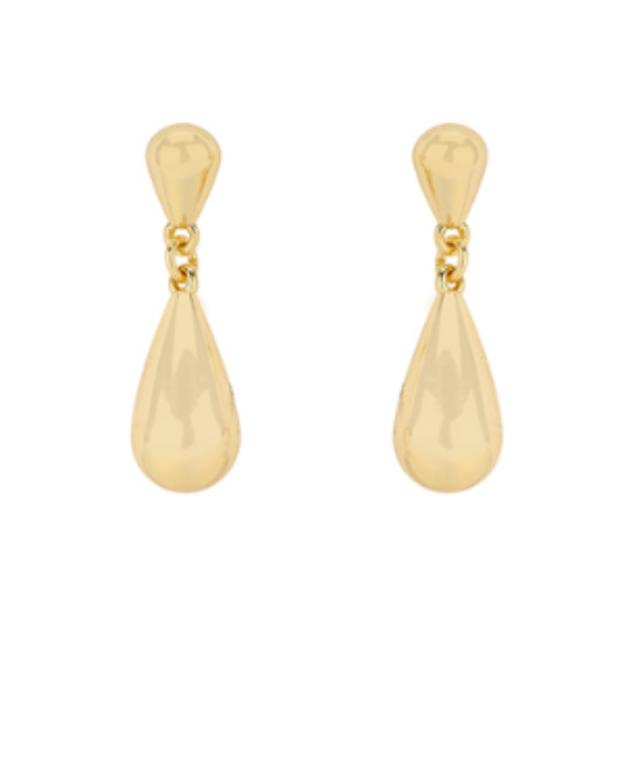 Gold Drip Drop Earrings