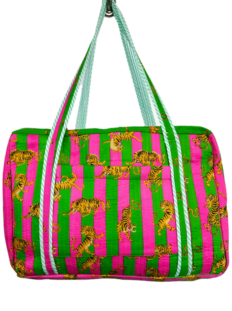 Tiger Weekender Bag: Green