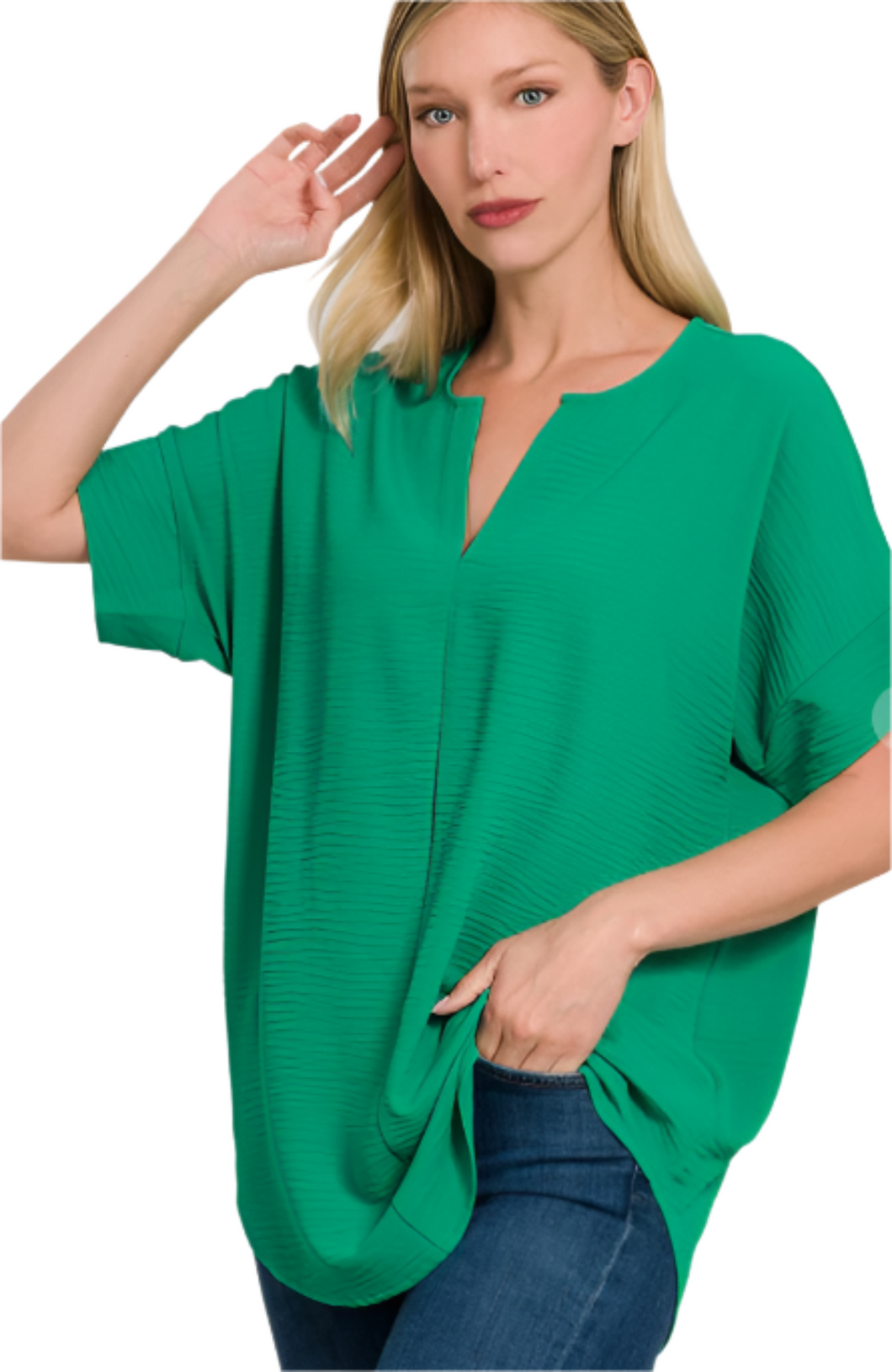 Classic Style Top: Green