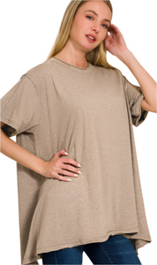 Rough Cut Tee: Mocha