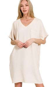 Just My Type Dress: Sand