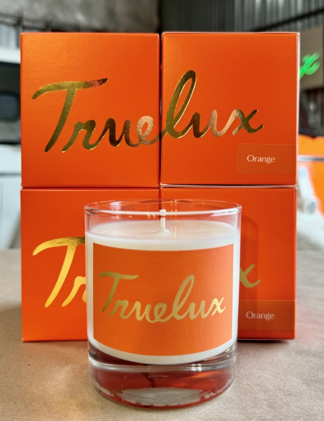 TrueLux Lotion Candle: Orange