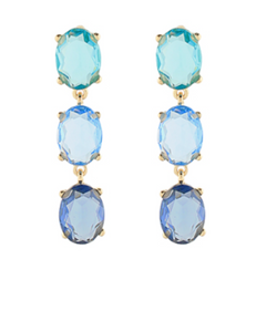 Royal Earrings: Blue
