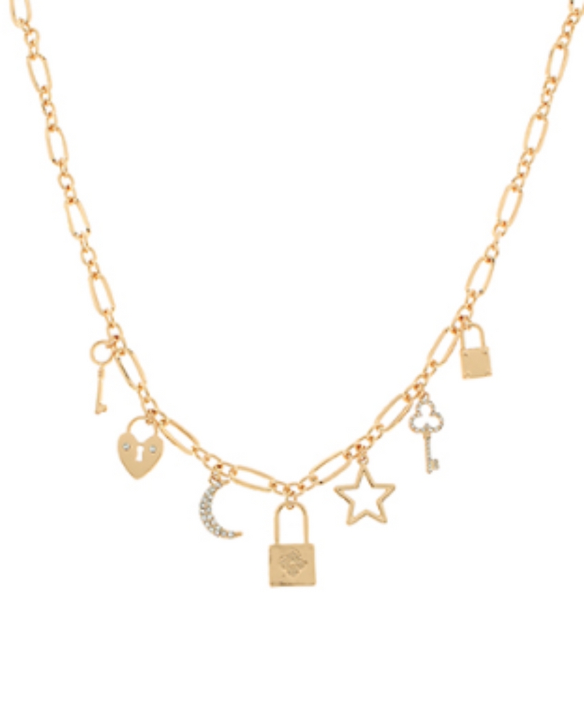 Charm & Lock Necklace