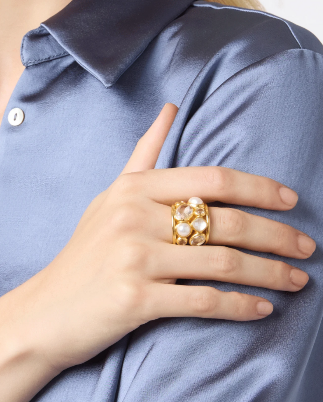 JV Kaleidoscope Ring: Clear