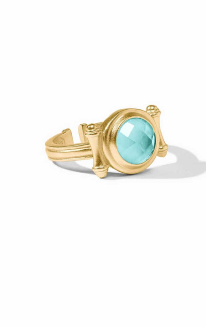 JV Bamboo Stone Ring: Bahamian