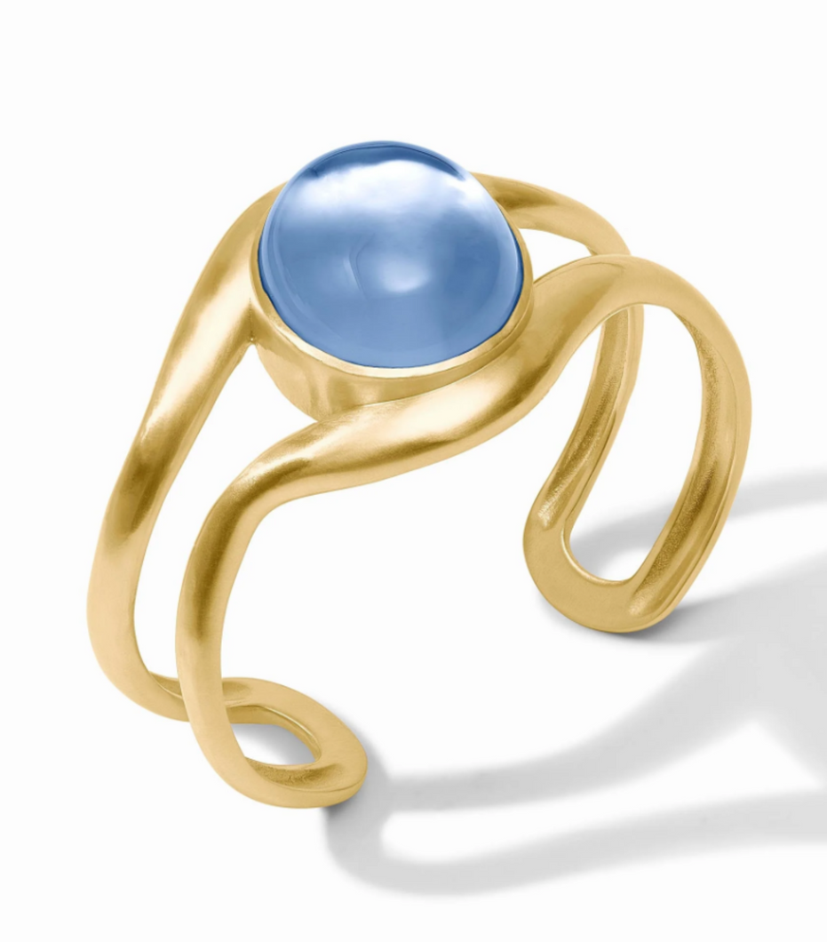 JV Wave Stone Cuff: Blue