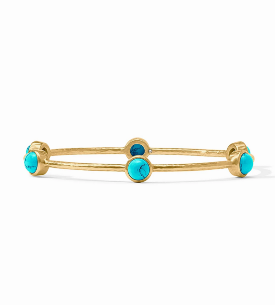 JV Milano Luxe Turquoise Bangle: Medium