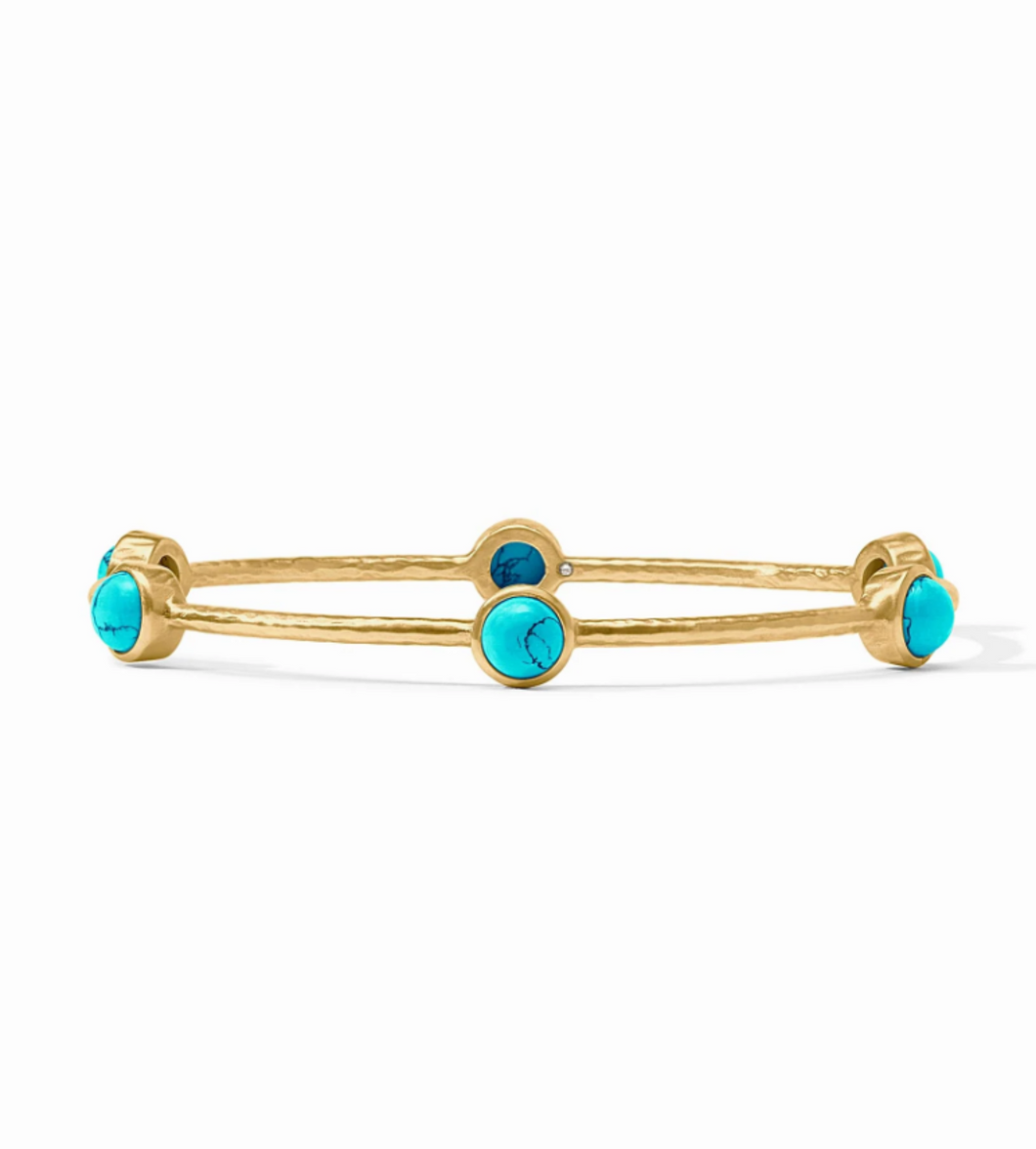 JV Milano Luxe Turquoise Bangle: Medium